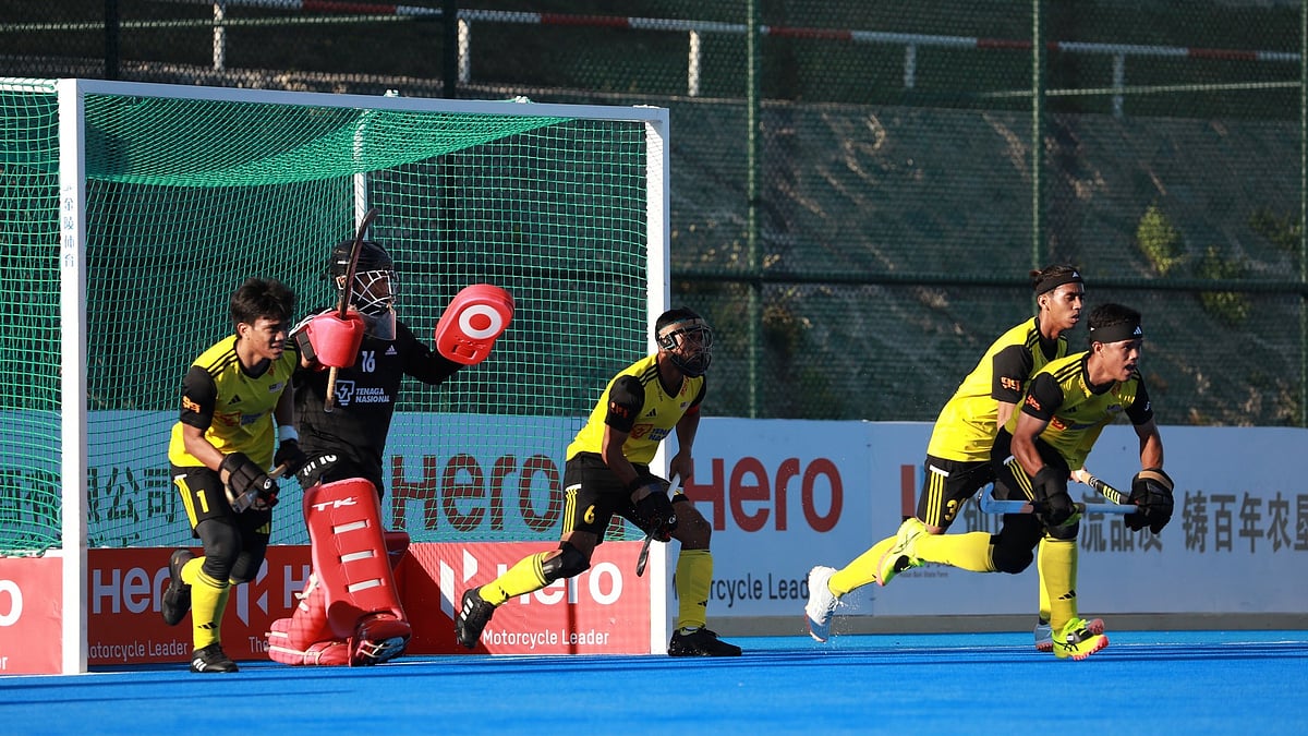 Photo: X | Asian Hockey Federation : Malaysia national hockey team players.